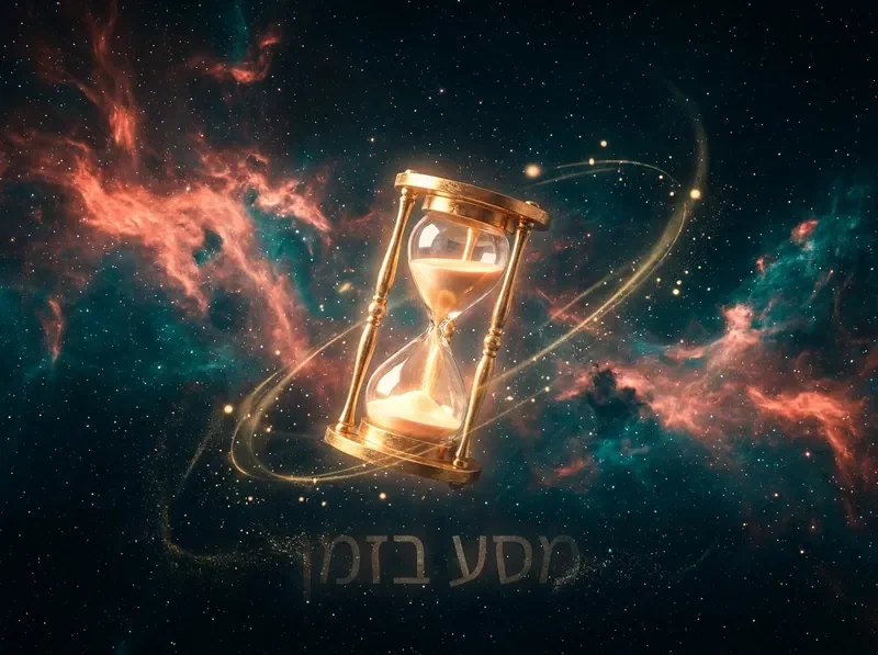 שעון חול זוהר במסע בין תקופות