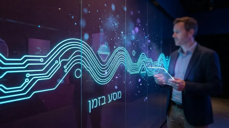 טקסטורה טכנולוגית עתידנית זוהרת